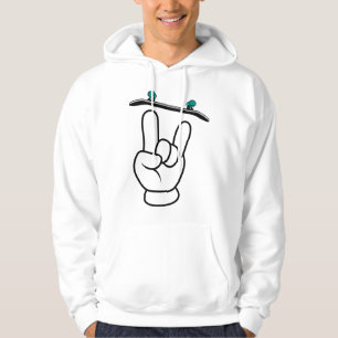 Sudadera Rocas de Patineta de Dibujos Animados Negras
