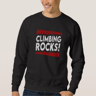 Sudadera Rocas trepando escalando peñón rockero Mo