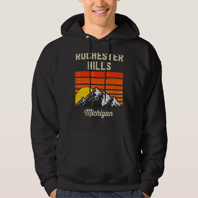 Sudadera Rochester Hills Michigan Hometown City State Usa (Anverso)