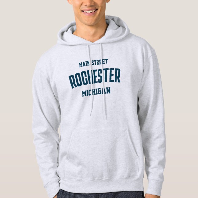 Sudadera Rochester Michigan Printed Hoodie (Anverso)