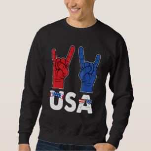 Sudadera Rock And Roll 4 De Julio Guay USA Patriotic Ameri