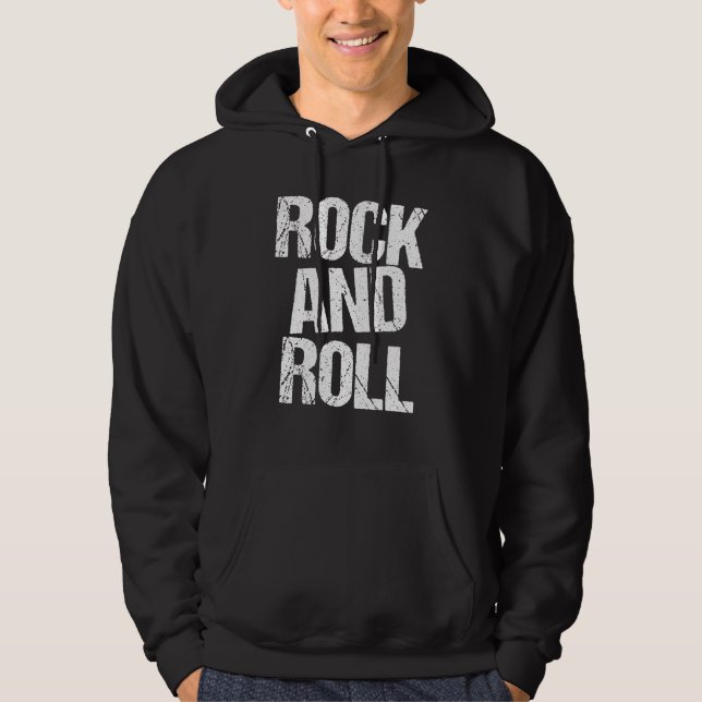 Sudadera Rock and Roll Bold Typography T-Shirt (Anverso)