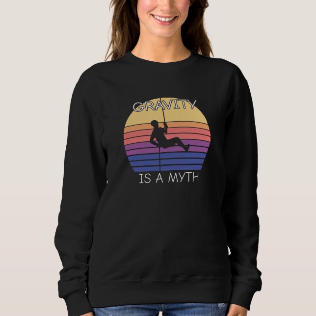Sudadera Rock Climbing Retro Vintage (Anverso)