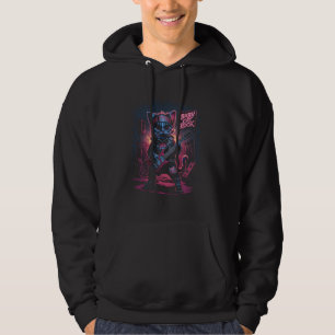 Sudadera Rock Concert Rockstar Guitar Music Lover Guay Cat