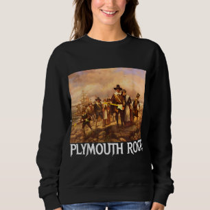 Sudadera ¡Rock de Plymouth! Peregrinos de Acción de Gracias