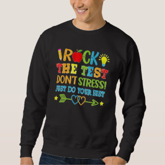 Sudadera Rock del Día de Prueba La Prueba No El Estrés Sólo