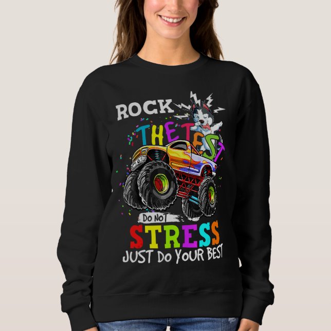 Sudadera Rock El profesor de pruebas Siberian Husky Dabbing (Anverso)