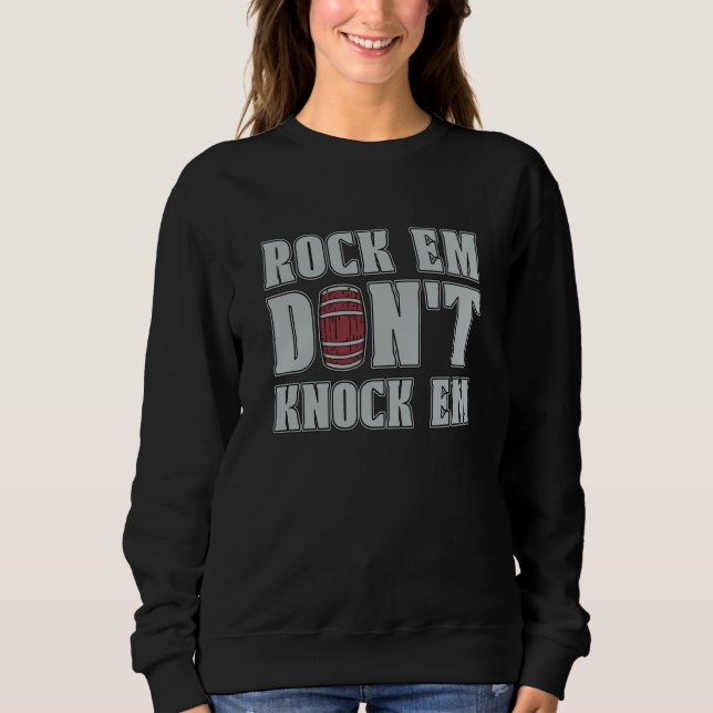 Sudadera Rock Em Don't Knock Loves Barrel Horse Riding Barr (Anverso)