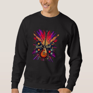 Sudadera Rock en camiseta Rock & Roll Skull Design Merch