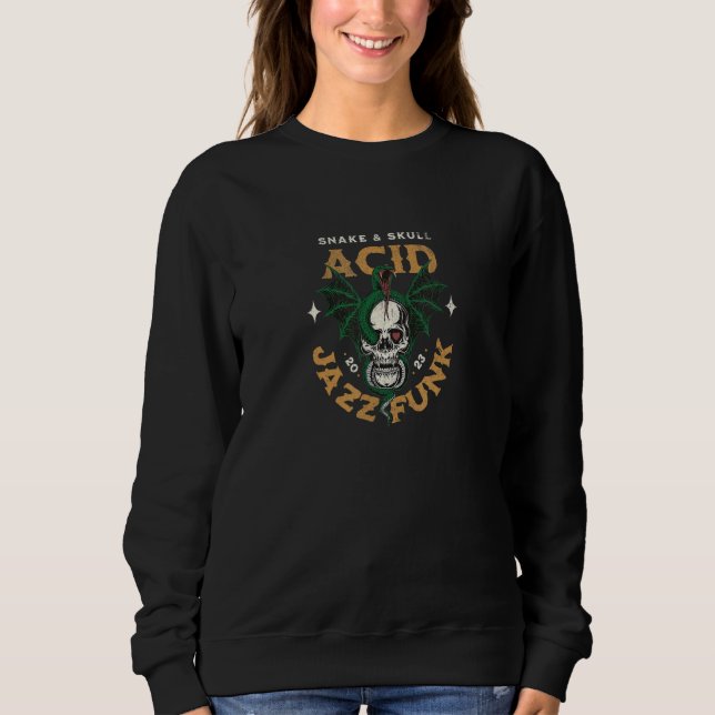 Sudadera Rock Fuerte Funk de Jazz Ácido de Serpiente y Cala (Anverso)