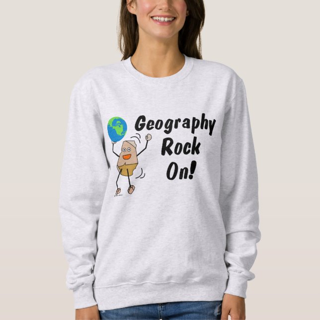 Sudadera Rock geográfico en (Anverso)