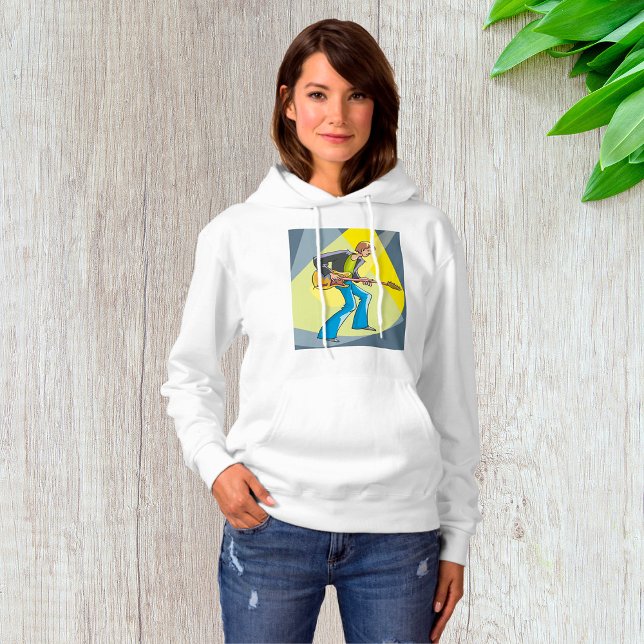 Sudadera Rock Guitarist 70s Style Musician (Subido por el creador)