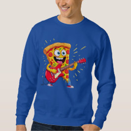 Sudadera **Rock ’n’ Roll Pizza – Funny Guitar-Playing Slice