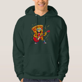 Sudadera **Rock ’n’ Roll Pizza – Rebanada de pizza tocando
