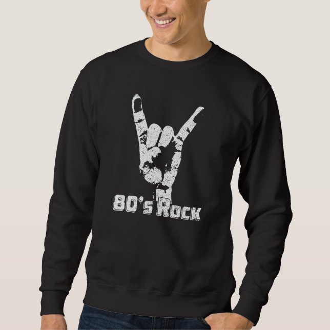 Sudadera Rock n Roll Retro 80 Rock Band Men W (Anverso)