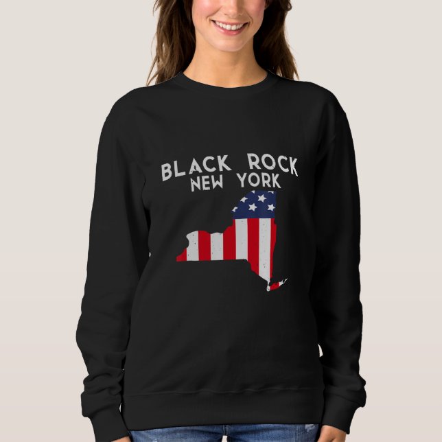 Sudadera Rock Negro Nueva York Estados Unidos Estados Unido (Anverso)