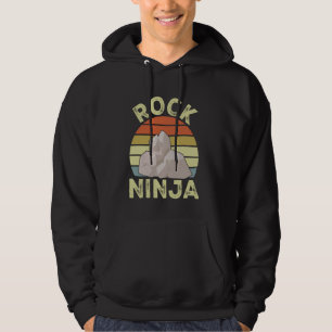 Sudadera Rock para recolectar geología divertida Rock Ninja