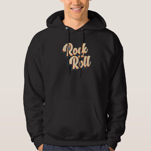Sudadera Rock Retro y Roll  2 (Anverso)