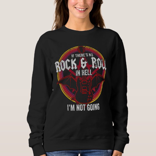 Sudadera Rock Roll in Hell - Guitaristas de rock (Anverso)