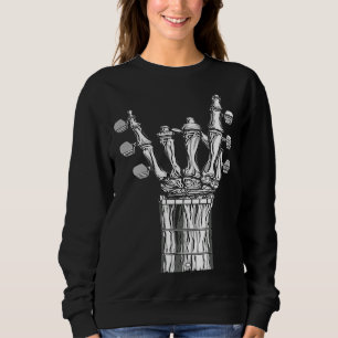Sudadera Rock & Roll Skeleton Guitar Music