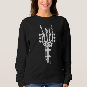 Sudadera Rock & Roll Skeleton Guitar Music
