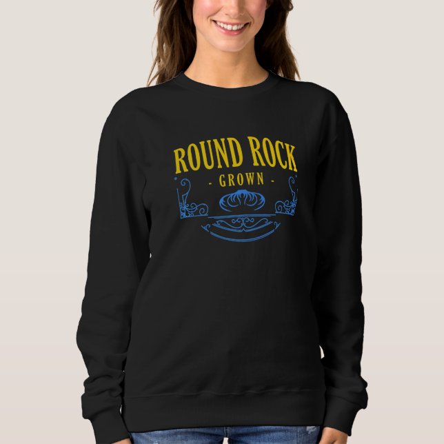 Sudadera Rock Round Grove Texas American Tx Usa Hometown Re (Anverso)