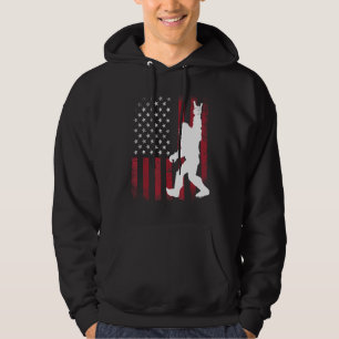 Sudadera Rock Sasquatch y Bandera estadounidense Roll Bigfo