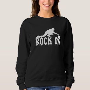 Sudadera Rock Sobre El Curling Curler Broom De Piedra Barri