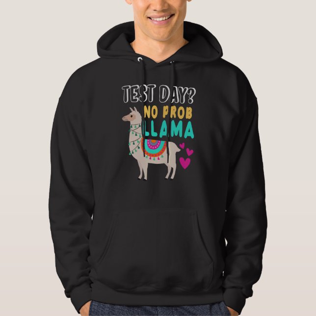 Sudadera Rock the Test Day Llama Teacher Exam Test Teach (Anverso)