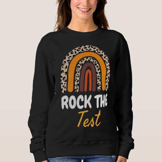 Sudadera Rock The Test Day Probar a profesores Día de prueb (Anverso)
