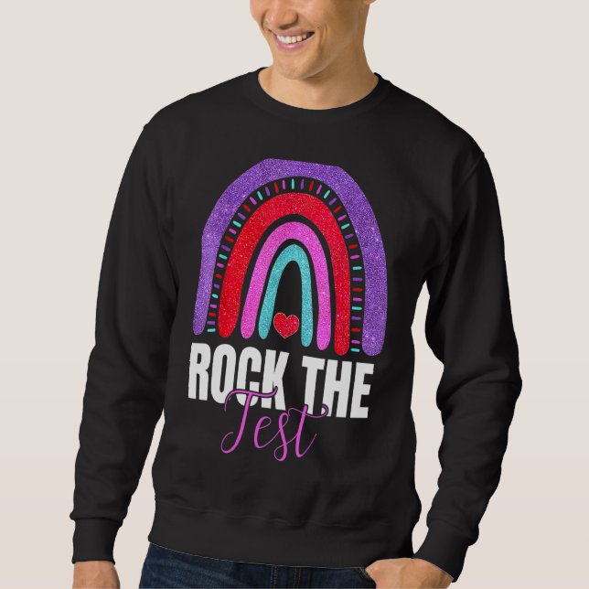 Sudadera Rock The Test Day Probar a profesores Día de prueb (Anverso)