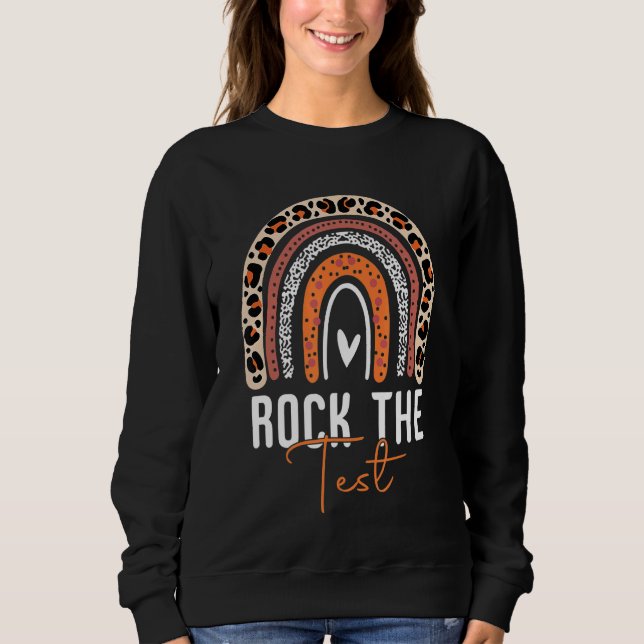 Sudadera Rock The Test Day Probar a profesores Día de prueb (Anverso)
