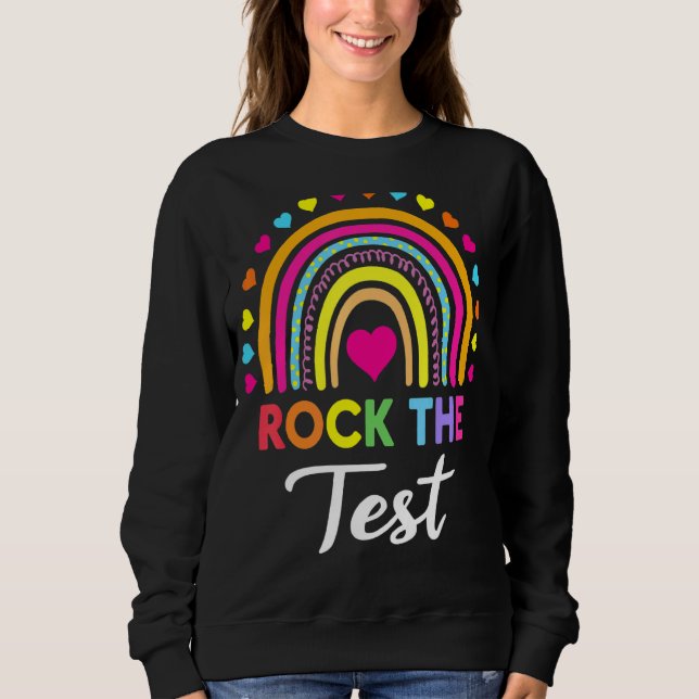 Sudadera Rock The Test Day Probar a profesores Día de prueb (Anverso)