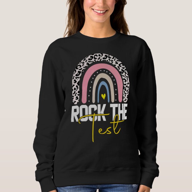 Sudadera Rock The Test Day Probar a profesores Día de prueb (Anverso)