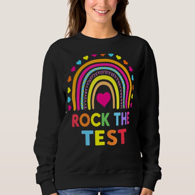 Sudadera Rock The Test Day Probar a profesores Día de prueb (Anverso)