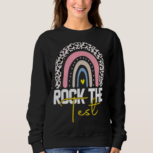 Sudadera Rock The Test Day Probar a profesores Día de prueb (Anverso)