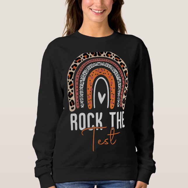 Sudadera Rock The Test Day Probar a profesores Día de prueb (Anverso)