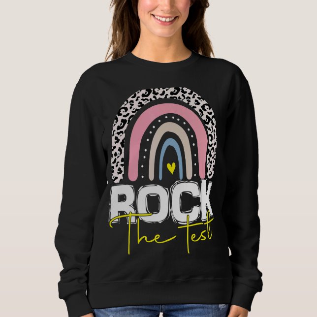 Sudadera Rock The Test Day Probar a profesores Día de prueb (Anverso)