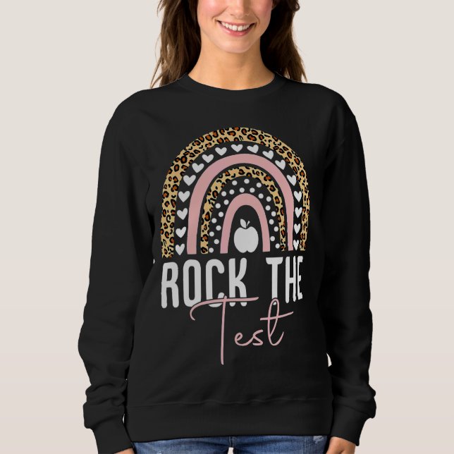 Sudadera Rock The Test Day Probar a profesores Día de prueb (Anverso)