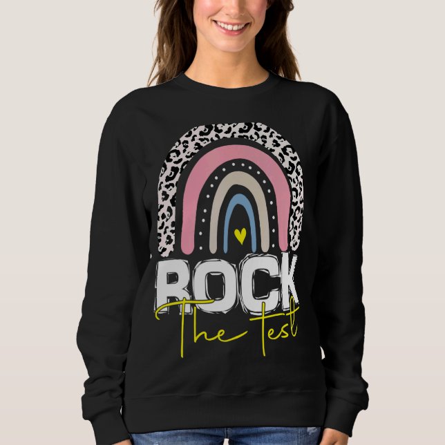 Sudadera Rock The Test Day Probar a profesores Día de prueb (Anverso)