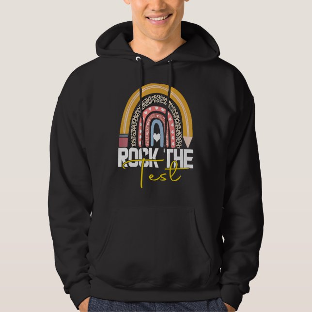 Sudadera Rock The Test Day Probar a profesores Día de prueb (Anverso)