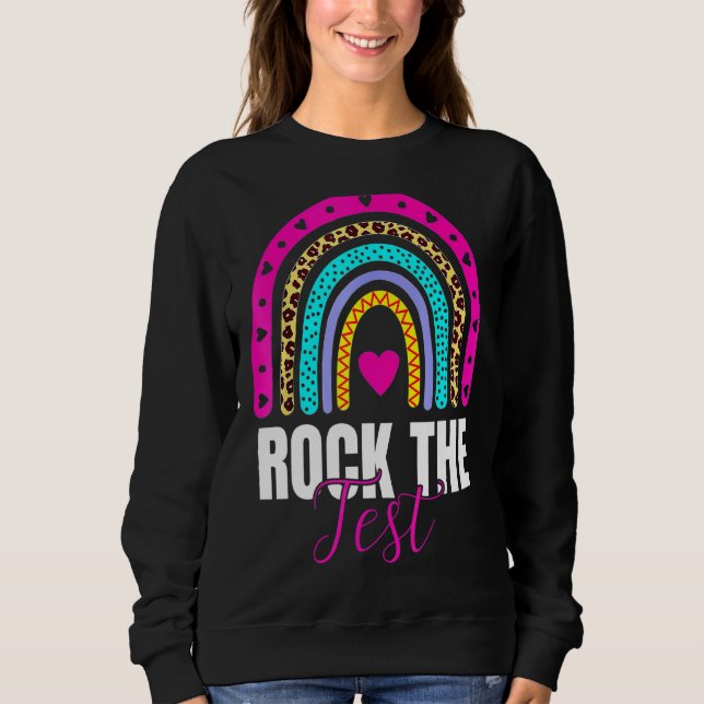 Sudadera Rock The Test Day Probar a profesores Día de prueb (Anverso)