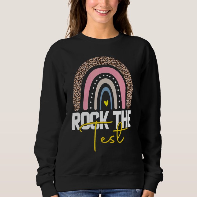 Sudadera Rock The Test Day Probar a profesores Día de prueb (Anverso)