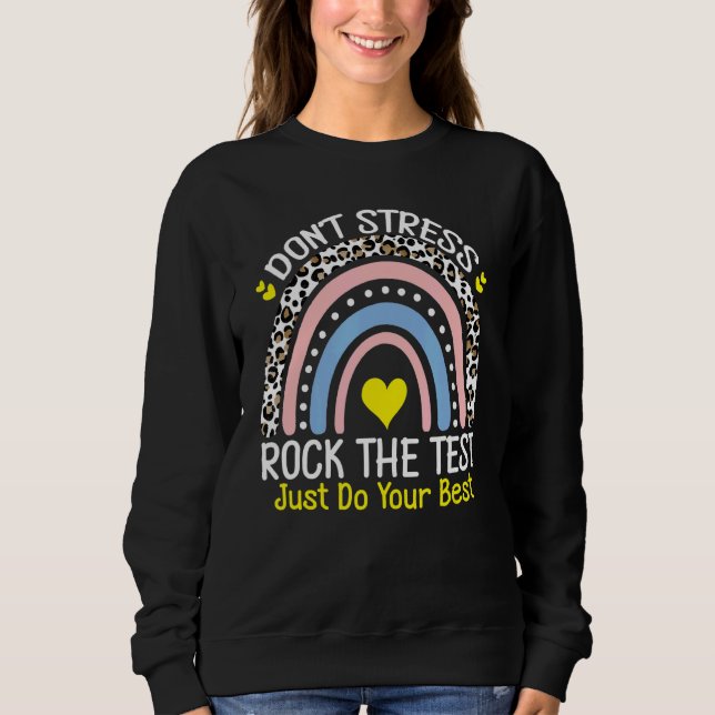 Sudadera Rock The Test Day Probar a profesores Día de prueb (Anverso)
