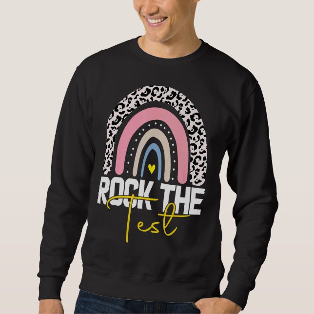 Sudadera Rock The Test Day Probar a profesores Día de prueb (Anverso)