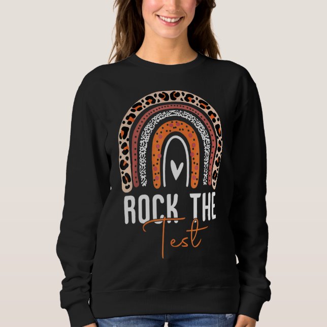 Sudadera Rock The Test Day Probar a profesores Día de prueb (Anverso)