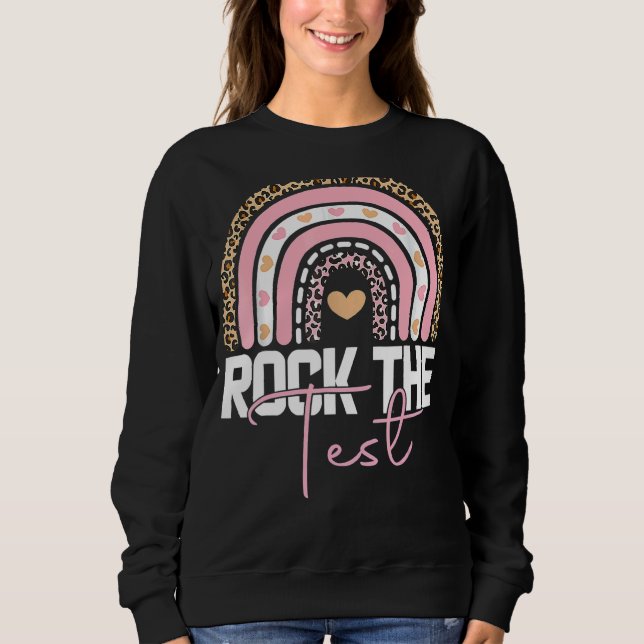 Sudadera Rock The Test Day Probar a profesores Día de prueb (Anverso)