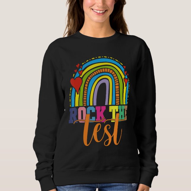 Sudadera Rock The Test Day Probar a profesores Día de prueb (Anverso)