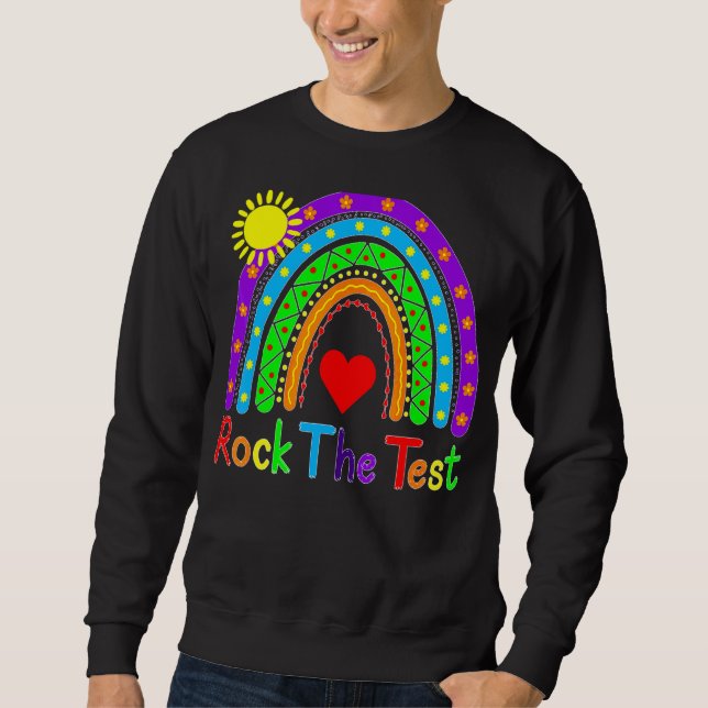 Sudadera Rock The Test Just Do Your Best Teachtest Day R (Anverso)