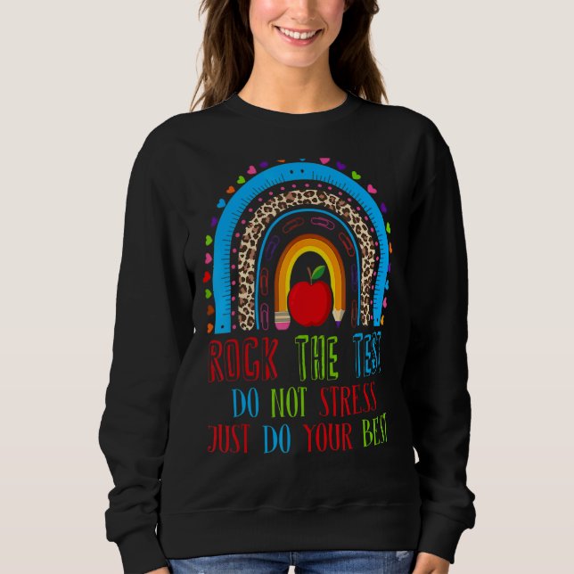 Sudadera Rock The Test No Stress Do Your Best Rainbow T (Anverso)